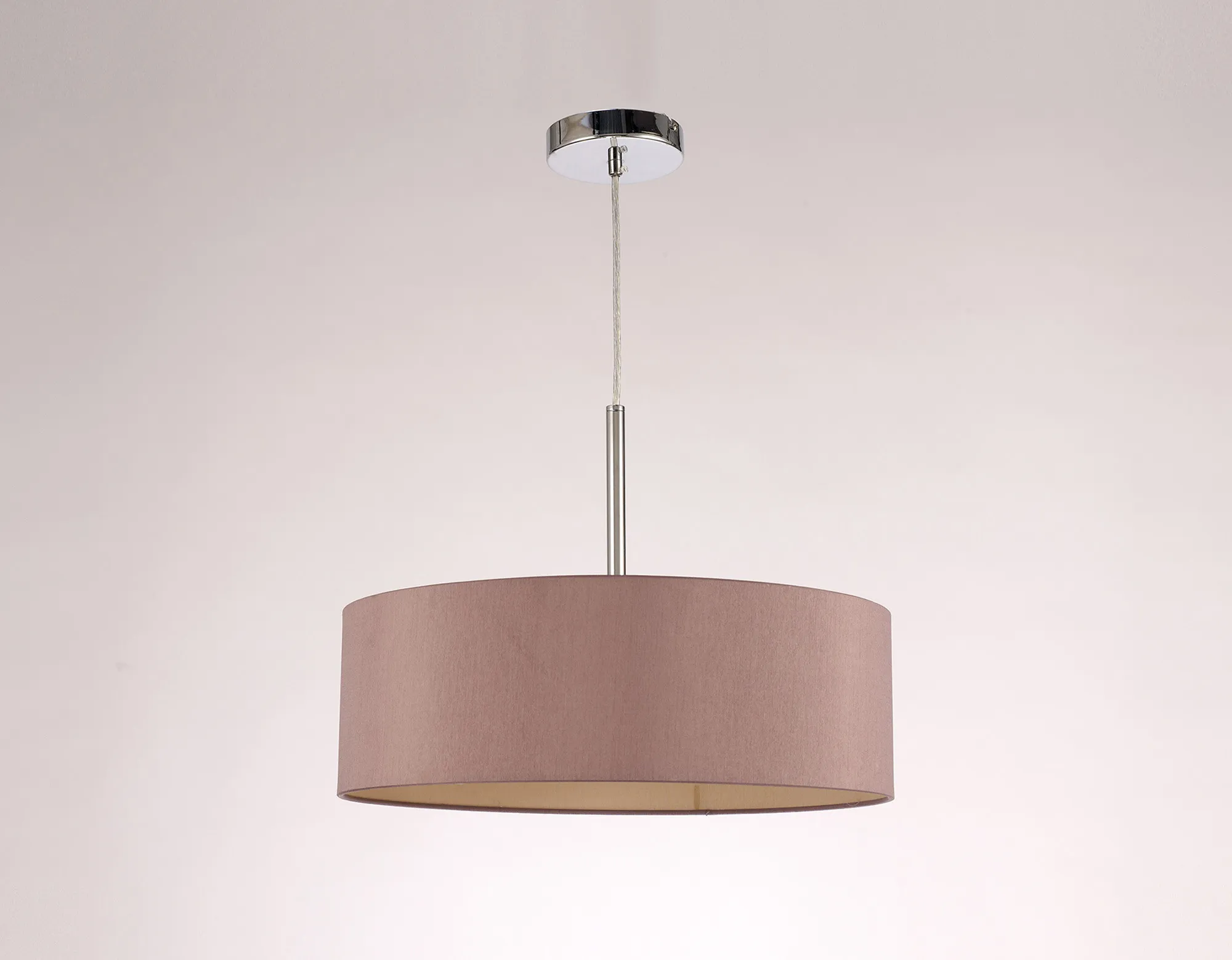 Baymont 45cm 3 Light Pendant Polished Chrome, Taupe/Halo Gold DK0688  Deco Baymont CH TA